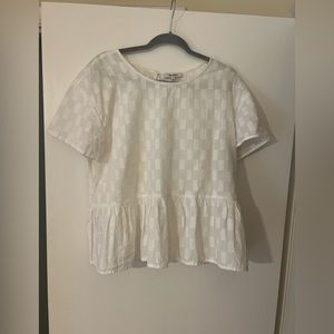 Madewell Peplum Tee - Worn Once